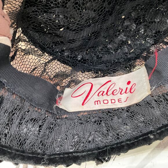 Valerie Modes Bucket Hat women’s OSFM woven straw ribbon Jewel detail rhinestone - Picture 3 of 11